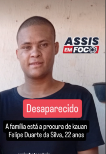 KAUAN FELIPE DUARTE DA SILVA , 22 ANOS FOI ENCONTRADO SEM VIDA