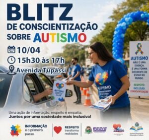 🧩 Assis Chateaubriand promove blitz para ampliar conhecimento sobre o TEA