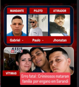 AS FORÇAS DE SEGURANÇA DO PARANÁ PRENDERAM NO SÁBADO (30) UM HOMEM SUSPEITO DE ORDENAR O TRIPLO HOMICÍDIO