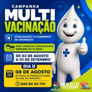 Assis Chateaubriand inicia campanha para atualizar vacinas de crianças e adolescentes